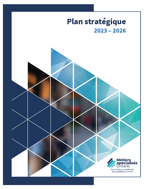 Image du plan stratégique - Page couverture du plan stratégique 2023-2026