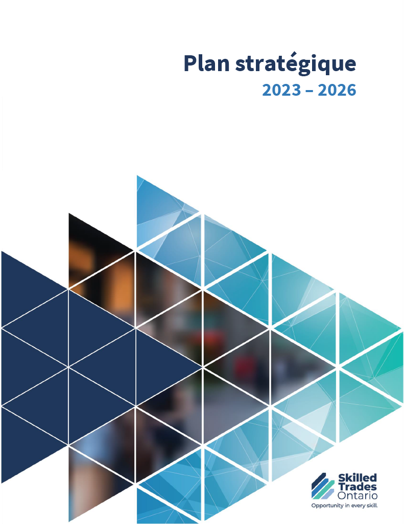 Strategic Plan 2023-2026 French Cover Page