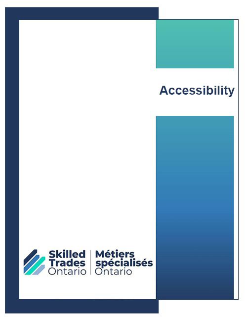 Accessibility cover page